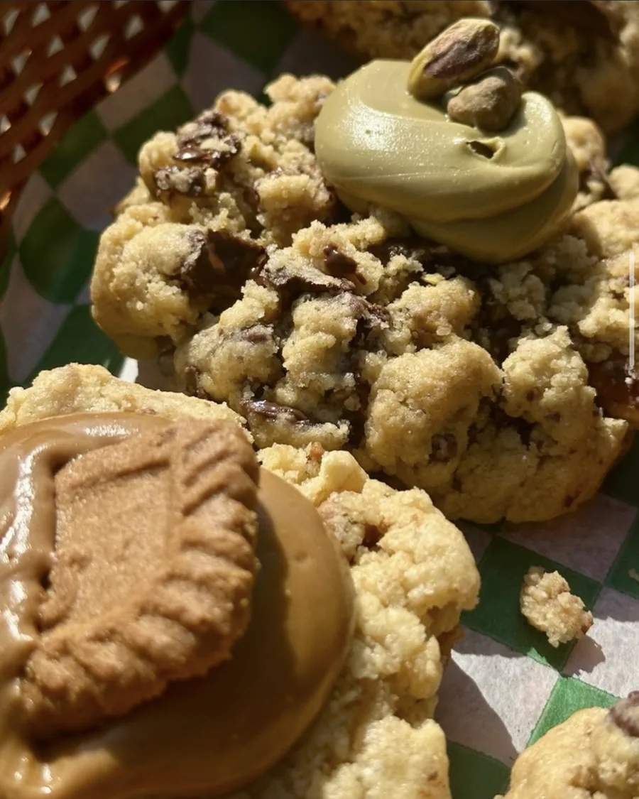 Galletas de pistache y Biscoff